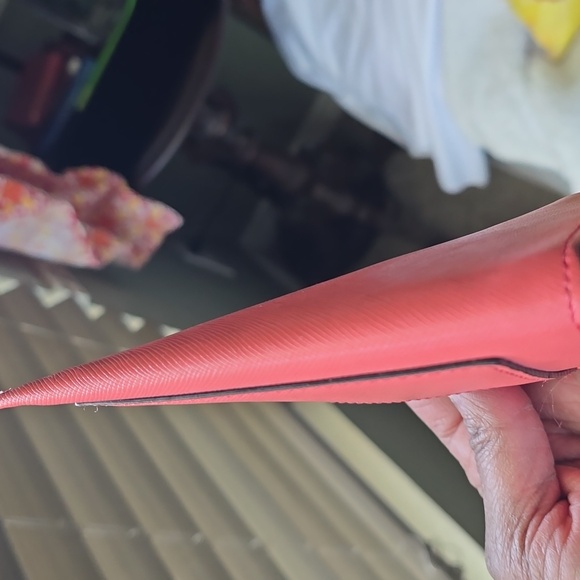 Coach Coral Color Card Holder  Euc - Picture 8 of 10